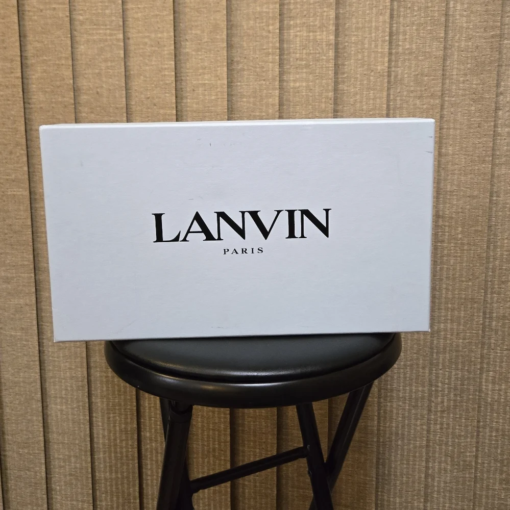 Lanvin Red High-Top Sneakers with Suede Finish - Picture 12 of 12